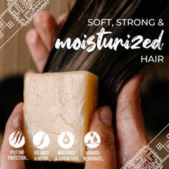 Viori conditioner label and ingredients emphasizing rice water and natural benefits