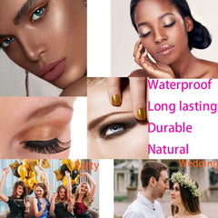 Virtegasas glitter application on fingertip demonstrating intense sparkle payoff