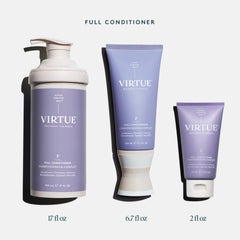 VIRTUE Full Conditioner paired with Full Shampoo for combined volumizing benefit