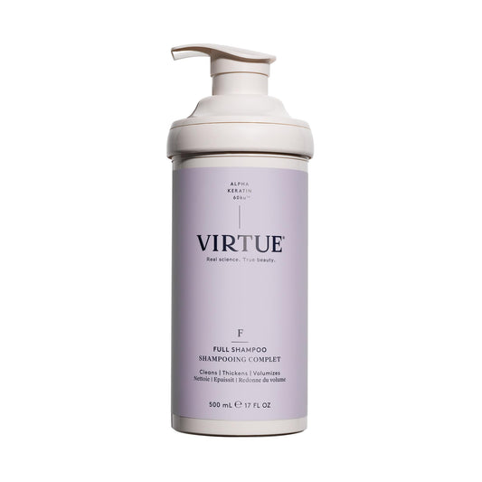 VIRTUE front bottle shot showing sleek packaging and benefits