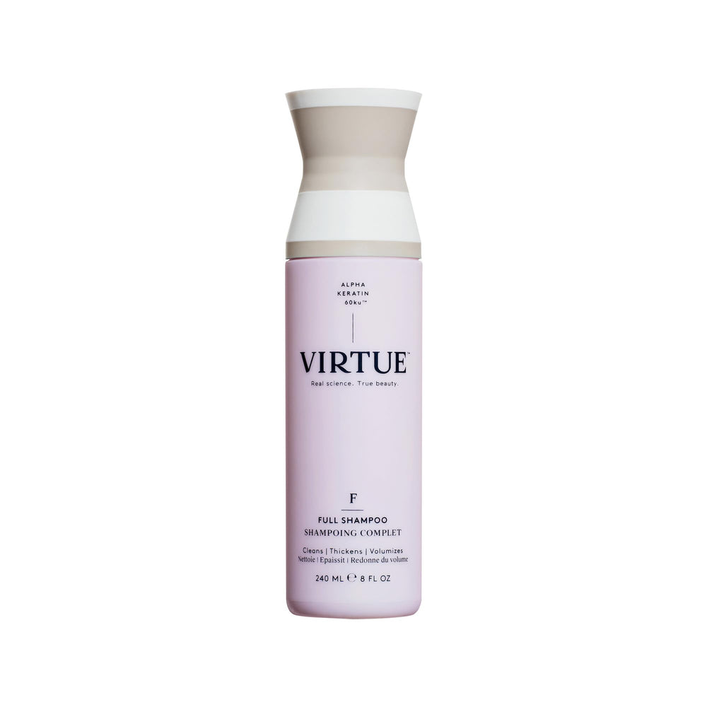 VIRTUE front packaging showing product and volume claims for lightweight body