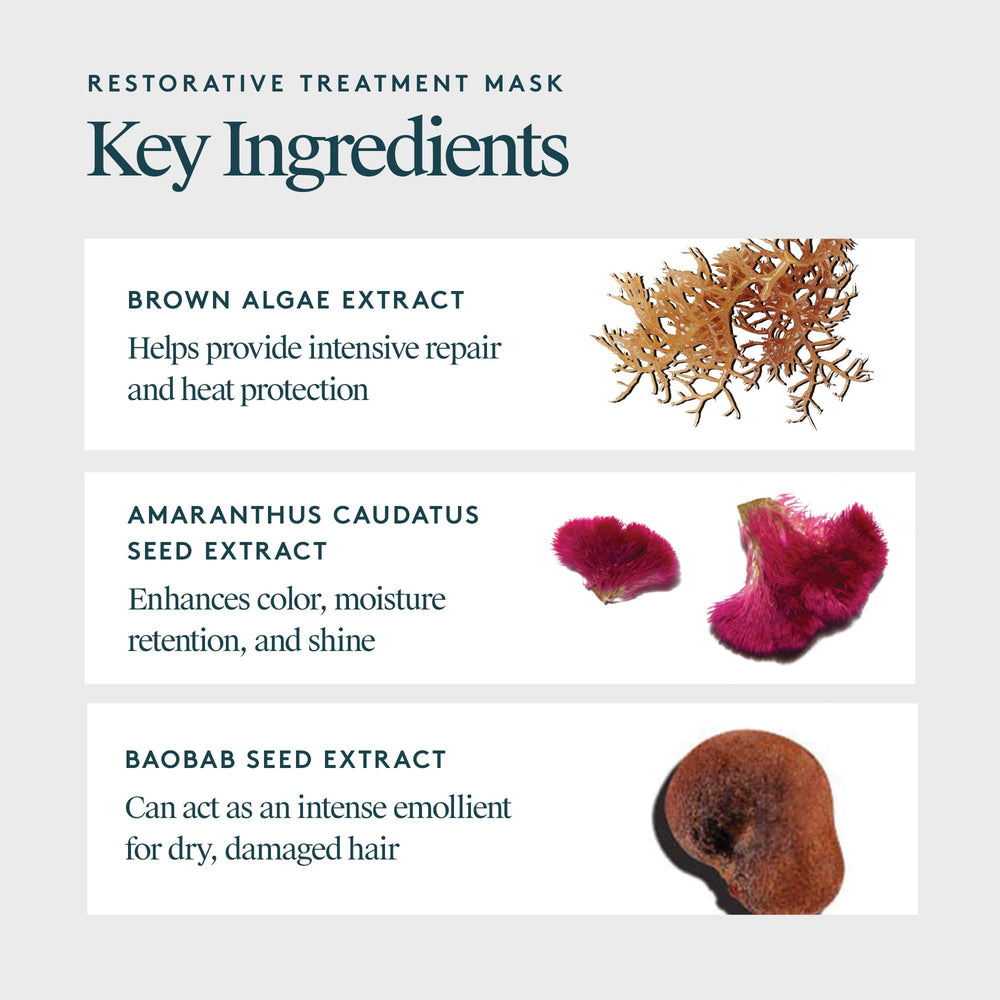 VIRTUE keratin and baobab seed visual emphasizing nourishing ingredients for stronger hair