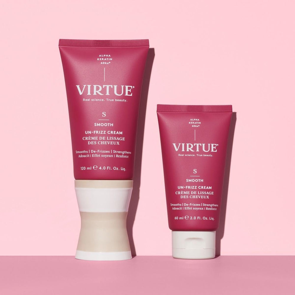VIRTUE ingredient label highlighting Alpha Keratin 60ku detail