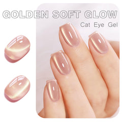 Vishine gel texture close-up highlighting gold shimmer and smooth application benefit