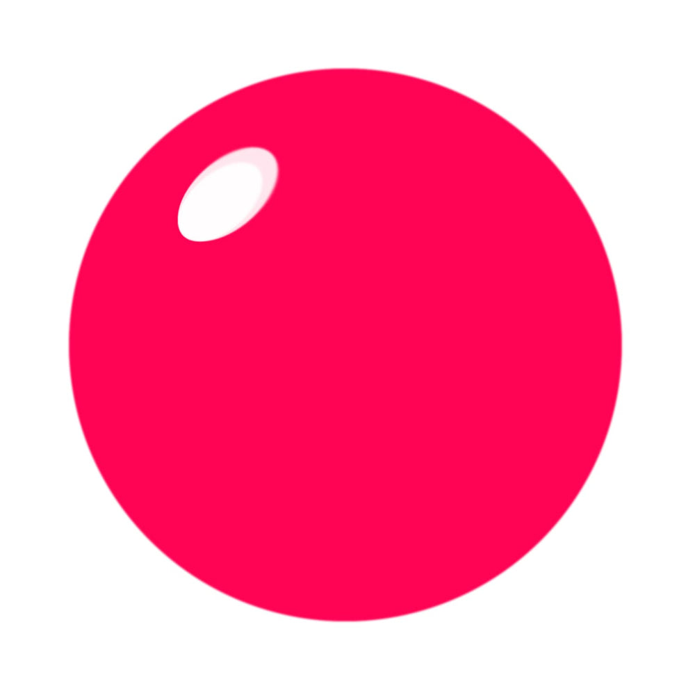 Vishine brush stroke of Hot Rose Pink showing smooth, high-pigment coverage