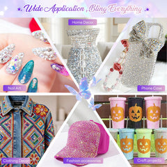VISRIE hand holding rhinestones to show scale and ease of handling for small crafts
