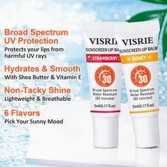 VISRIE tube close-up texture showing clear gel and moisturizing finish