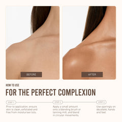 VITA LIBERATA décolletage detail highlighting natural glow