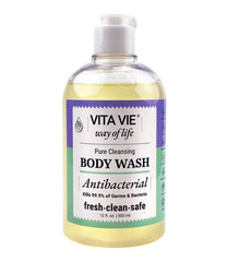 VITA VIE front bottle showing lemon label and clean design