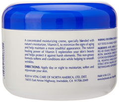 Vital Care cream texture close-up highlighting smooth, non-greasy blend for hydration