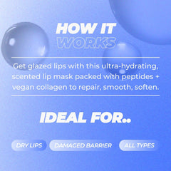 Vitamasques ingredient callout aloe and peptides emphasizing soothing benefit