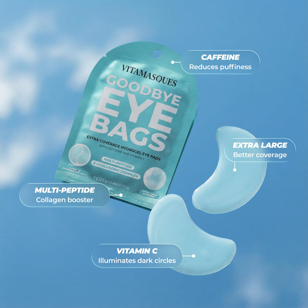 Vitamasques opened packaging with three pairs visible for travel convenience