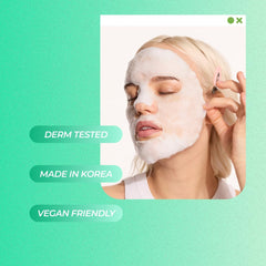 Vitamasques mask held in hand for scale, single-use convenience shown