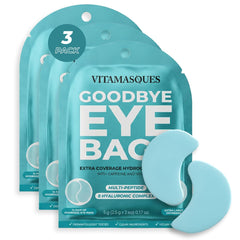 Vitamasques front pack view showing XL eye patches and brightening benefits
