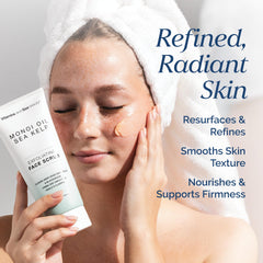 VITAMINS AND SEA BEAUTY scrub texture close-up showing fine pumice for effective buffing