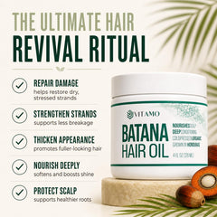 Vitamo oil warmed in palm for easier application and absorption