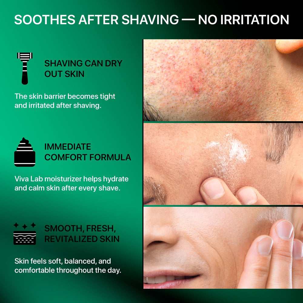 Viva Lab used on neck and jawline for hydration and smoother-looking skin