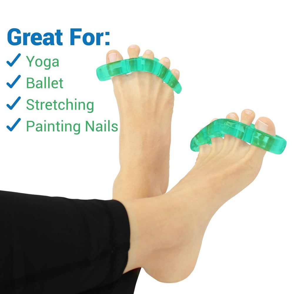 ViveSole on foot side profile demonstrating gentle toe realignment and support