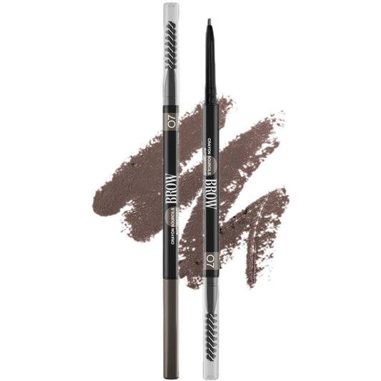Vivienne Sabó front view of pencil showing sleek cap and shade, precise portability