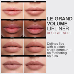 Vivienne Sabó model applying lipliner showing accurate contouring benefit