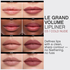 Vivienne Sabó lips close-up highlighting defined contour and natural finish