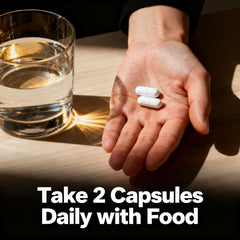 Hand holding Vivikig capsule demonstrating easy ingestion