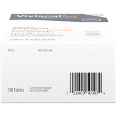 Viviscal bottle open with tablets visible showing accessibility and dosing benefit