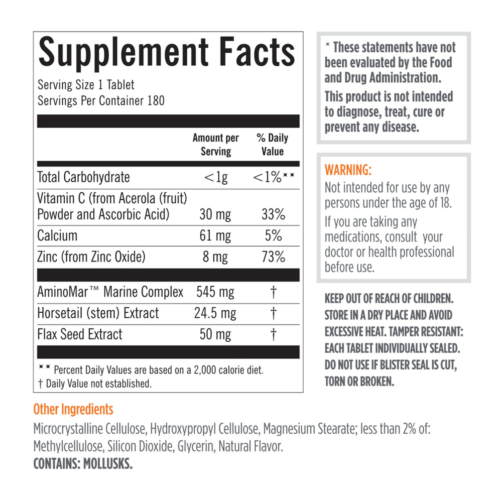 Viviscal tablets close-up showing smooth finish and easy daily dosing benefit