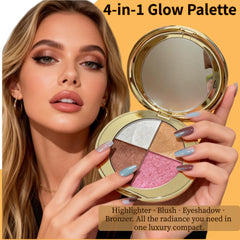 viviyoo close-up of four color pans showing versatile shade selection benefit