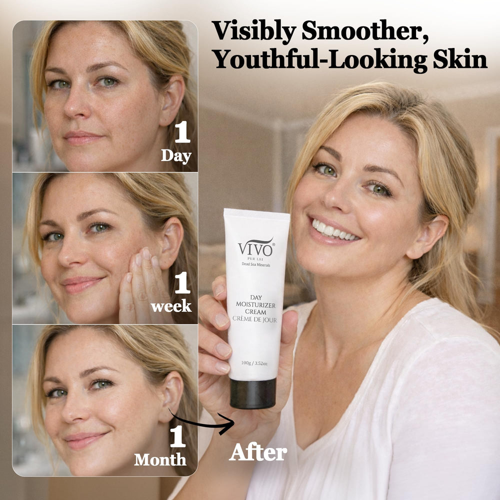 Vivo Per Lei being applied to cheek demonstrating lightweight hydration benefit