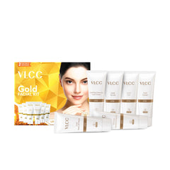 VLCC gold facial cream texture closeup highlighting smooth spreadability and nourishment