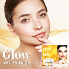 VLCC gold facial ingredients label closeup showing formulation transparency and trust
