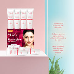 VLCC face pack applied on model illustrating even coverage benefit