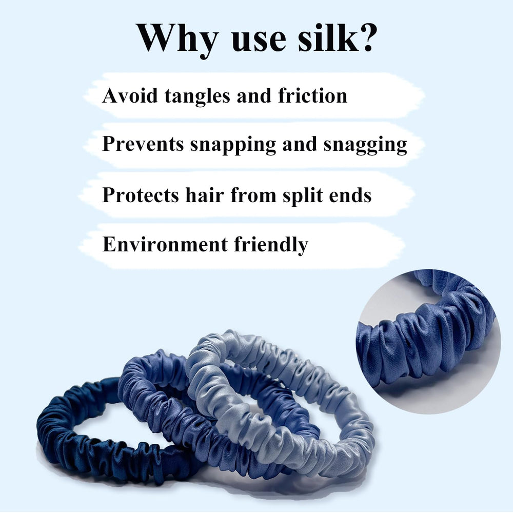 VLOMOT scrunchie held in hand for scale showing compact size benefit: travel-friendly