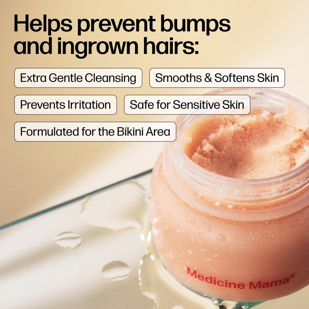 Medicine Mama's VMAGIC texture close-up reveals fine sugar scrub benefits