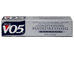 VO5 back label with directions and ingredient panel for informed use