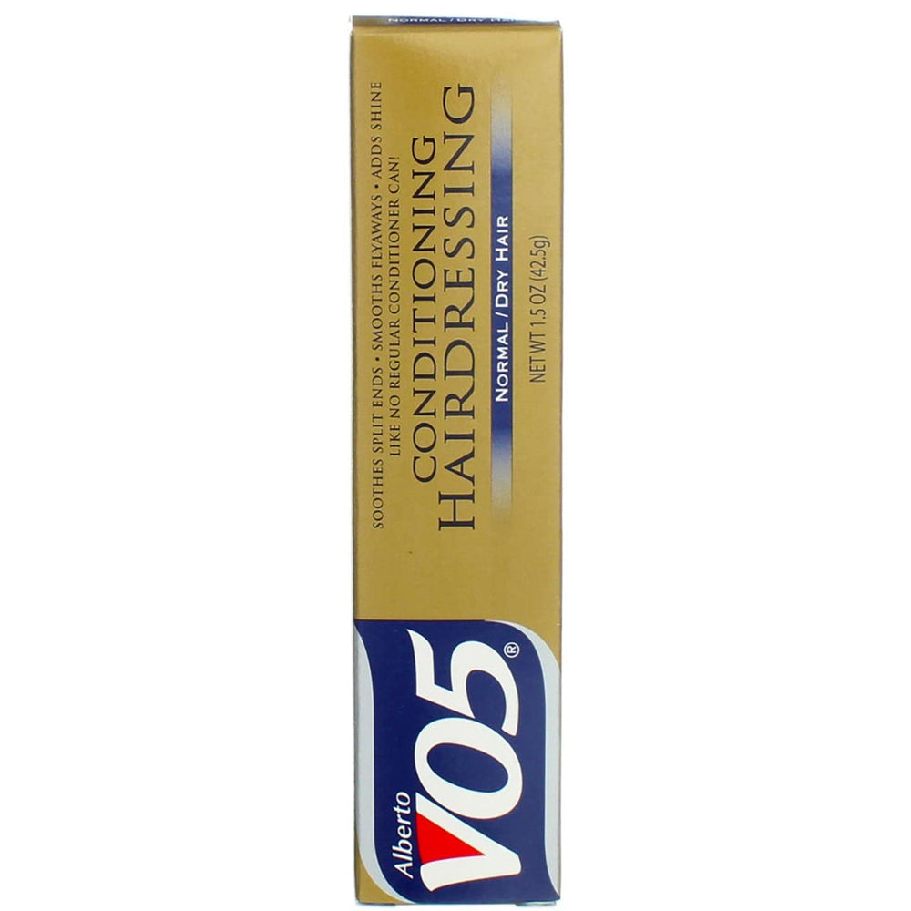 VO5 front packaging showing two travel tubes and easy storage benefit