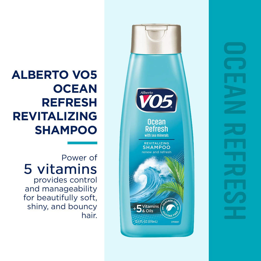 VO5 back label with ingredients visible highlighting transparency benefit
