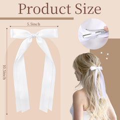 VOBOBE detailed alligator clip on back of bow highlighting secure hold and easy use