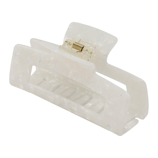 VOCOSTE front view tortoise pearly clip showing elegant finish and reliable hold