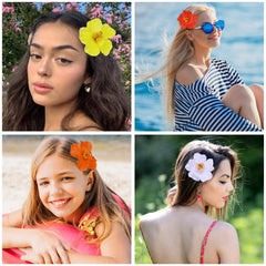 Vodolo lifestyle pool party scene with clips in hair, conveying carefree summer fun