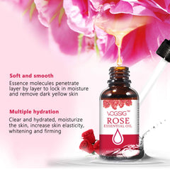 VOGSIG oil applied to skin texture demonstrating hydration and smoother-looking finish