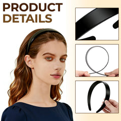 VOKOY headbands stacked side profile showing uniform one-inch width and durability