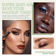 VolksRose lifestyle evening makeup look showcasing vibrant, long-wear sparkle