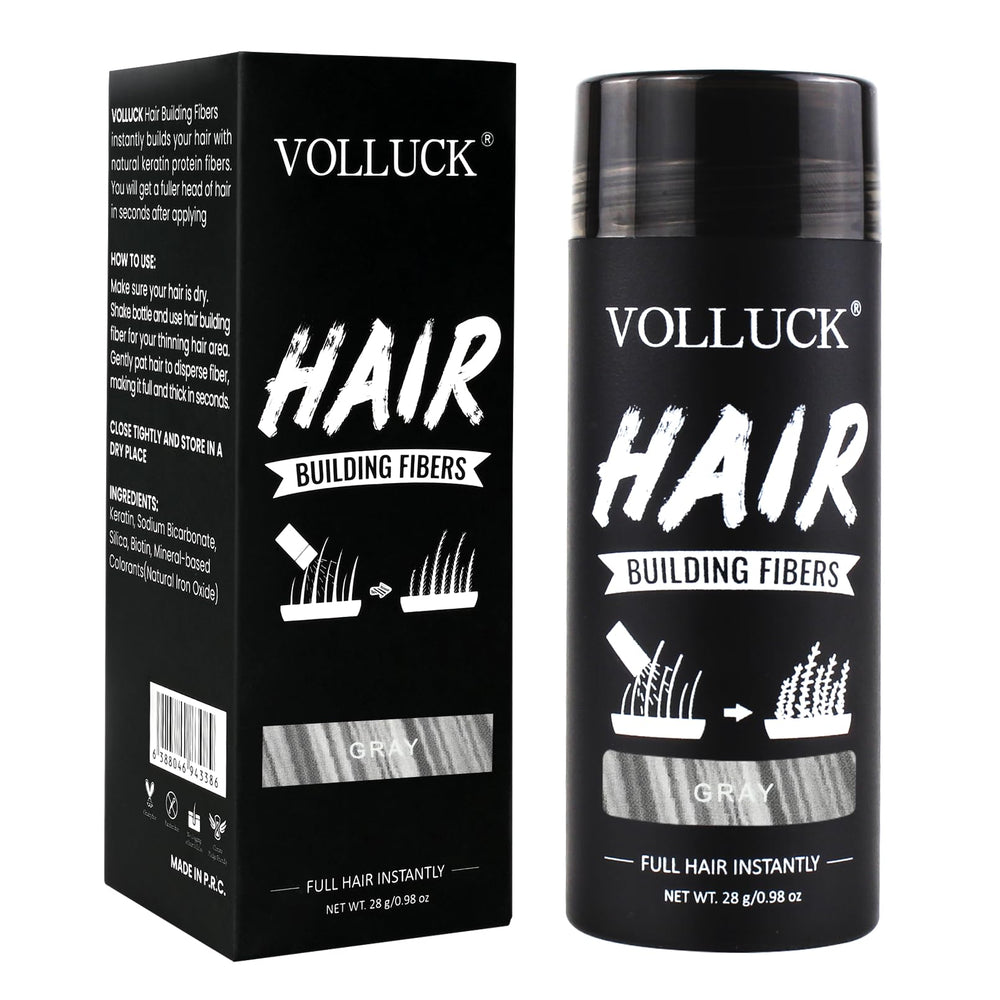 VOLLUCK front canister gray showing compact travel-friendly container and instant coverage