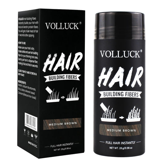VOLLUCK front packaging showing medium brown 28 g jar and label benefit