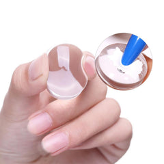 Vonrui clear stamper aligning a French tip for accurate design placement
