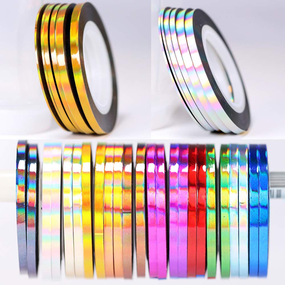 Vonrui front packaging showing all 36 striping tape rolls for variety