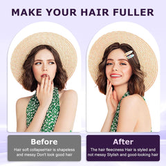 Vornetil fluffy bangs result showing fuller bangs and natural look