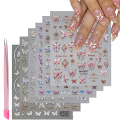 VOTACOS front packaging showing six butterfly sticker sheets benefit easy selection